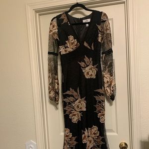 Floral Lace Belle Badgley Mischka Gown